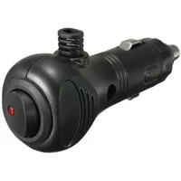 1Pc Universal Black ABS Auto Cigarette Lighter Socket Plug DC 12V 10A Charger Connector LED on-Off Switch Car Accessories