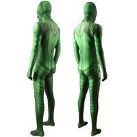 Mens Green Goblin Costume Bodysuit Halloween Norman Osborn Costume Jumpsuit Monster Cosplay Jumpsuit for Party