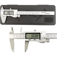 6 Inch 150mm Digital Vernier Caliper Stainless Steel Micrometer Measuring Tool Depth Ruler