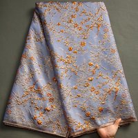 NigWin-Tissu en dentelle brocart pour femme, tulle français, dentelle Jacquard africaine, robe de soirée, haute qualité, 5 mètres, 2023, Y3464