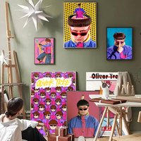 Singer Oliver Tree Nickell Anime Posters Sticky HD Quality Wall Art Retro Posters for Home Room Wall Decor