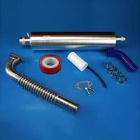 Original DLE Long Muffler Canister Exhaust Set & Parts for DLE111 Gasoline Engine