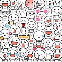 40pcs Cute Animation Emoji of the Simple Man Stickers Decals for Laptop Fridge Notebook Diary Funny Decoration Sticker Kids Toys