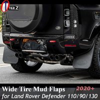Wide Mud Flaps for Land Rover New Defender 110 90 130 2020+ Rear Tire Splash Guards Mudguards Union Jack Flag Pattern Accessory