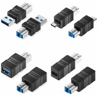High Quality 5Gbps USB-B 3.0 Adapter Data Transmission Fast Charging USB-B to Type-C Converter Printer Connector Monitor