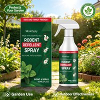 Rodent Repellent Spray Driving Away Rodent Infestations Protect Vehicles & Items Natural Essential Oil Formula Mouse Repellents