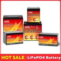 12V LiFePO4 Lithium Battery Built-in BMS 6Ah 10Ah 12Ah 20Ah 25Ah 30Ah Iron Phosphate Rechargeable Deep Cycle Series Parallel