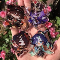 Game Xianyun Gaming Cosplay Accessories Anime Badge Keychain Pendant Cartoon Prop