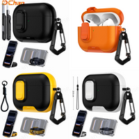 Security Lock Cover for AirPods Pro 3 Case for AirPods 4 4th Gen 2024 Shockproof Cover with Phone Stand for AirPod Pro3 Cases