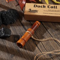 Wooden Duck Call Whistle - Realistic Loud Sound Lure for Hunting Mallard & All Ducks (Outdoor Use)