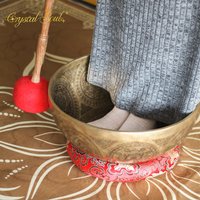 Crystal Soul Tibetan Singing Bowl Meditation Sound Healing 40cm Large Foot Singing Bowl Copper Bowl