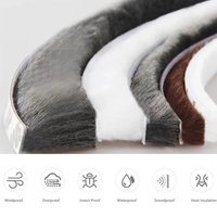 Strong Adhesive And Self-adhesive Wool Strip For Doors And Windows, Windproof, Soundproof, And Soft Wool Strip 5/10/20 Meters