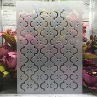 A4 29cm Geometry Wave Line DIY Layering Stencils Wall Painting Scrapbook Coloring Embossing Album Decorative Template
