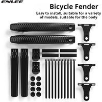 ENLEE Bicycle Fenders Melon Bike Scraper Gravel Flat Handle Mud Tile Water Barrier Adjustable Widen Outdoor Rain Barrier