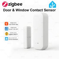 Smart Zigbee 3.0 Door Sensor Window Open Close Detection Tuya Smart life App Control Notification Compatible with Zigbee2MQTT