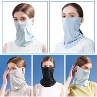 Protection Bicycle Headwear Face Balaclava Scarf Face Cover Scarf Ice Silk Sunscreen Mask Headband Scarf Head Face Neck Gaiter