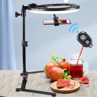 Wideo Youtube wypełniająca lampa pierścieniowa na żywo COOK 26CM oświetlenie fotograficzne telefon Ringlight stojak trójnóg zdjęcie Led Selfie Remote