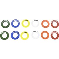12 Pieces Power Squat Rack Markers Power Cage Reminder Labels Power Rack Reminder Labels Bench Press Squat Rack Position Markers