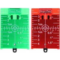 1PCS inch/cm Magnetic Laser Target Card Plate For Green/Red Laser Level