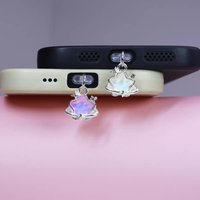 Star Simple Dust Plug Charm Lady Fashion Charge Port Plug For iPhone For AirPods Stopper Pendant Type C Dust Protection Cap