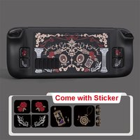 Steam Deck Oled Case Cool Black Moon Star Hard PC Console Cover for Steam Deck Protective Case Anti-Scratch Non-Slip Shell