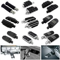 Motorcycle Universal 32mm 1.25" Male Foot pegs Footrest Pedal Front Rear Rubber Foot peg rest For Harley Iron XL 883 1200 Dyna