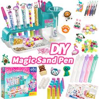 DIY Pen Creator Studio Kit Make Your Own Sparkle Glitter Floating Pens Set Kids Arts Crafts Ballpoint Pen Making Kit Birthday