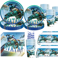 The Movie Avatar Birthday Decoration Disposable Tableware Tablecloth Plate Cup Balloon Baby Shower Kids Boys Party Supplies