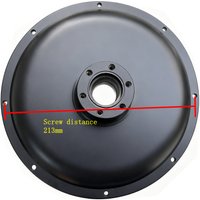 3000W FAT Gearless Hub Motor 175mm DropOut Disc Brake Cover Snow Bike Direct Drive Engine Back Side Rotor Case Alloy Material