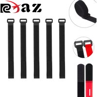 RCXAZ 5 Pcs Black or Red Durable Anti Slip Cable Strap for RC Car Battery RC Creper Traxxas TRX4 TRX6 Axial SCX10 YK4082