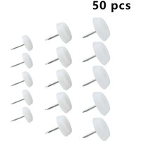 50Pcs Furniture Feet Glide Nail Chair Table Leg Protector Pads Moisture-proof Glide Skid Nail Floor Protector 14/18/20mm