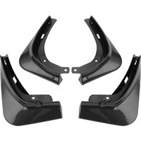 4Pcs/Set New Energy Car Mud Flaps For Tesla Model 3 Model Y 2021 Mudguards Splash Guards Fender Matte Black Carbon Fiber ABS