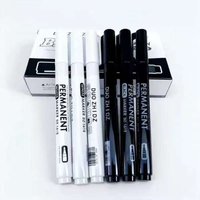 3 /6Pcs Waterproof and quick-drying oily white and black marker is used for tire painting, wood and leather-permanent graffiti