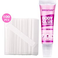 Anti-slip Invisible Safe Body Tape Adhesive Double-sided Tapes Sticker Clear Self-Adhesive Bra Clothe Wig Dress Shirt Clear Glue