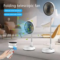 Telescopic Folding Fan Shaking Time Desktop Remote Control Fan Floor Fan Rechargeable Portable 8-inch USB Camping Folding Fan