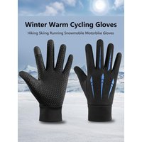 AliExpress NONE Warm Gloves For Men Motorcycle Winter Windproof Gloves Water-Repellent Cycling Takeaway Touch Screen Fishing Non-slip Gloves