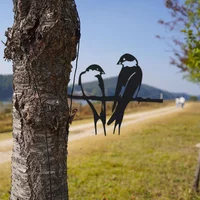 1pc Decorative outdoor birds, decorative birds, garden decoration, outdoor garden ornaments,metal birds, metal bird garden decor
