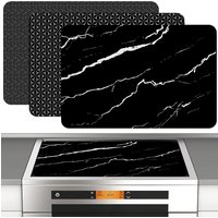 Induction Cooktop Mat Silicone Induction Cooker Covers Heat-resistant Induction Cooktop Protector Mat 30.8×20.5Inch Non-Slip