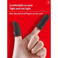 1Pairs Gaming Finger Cover Game Controller Suitable For PUBG LOL Anti Sweat Scratch Touch Screen Game Finger Thumb Cover Glove