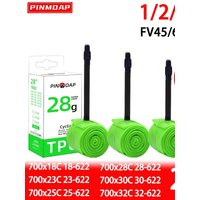 AliExpress NONE PINMOAP Road Bicycle TPU Inner Tube 28G Ultra Light 700x18/23/25/28/30/32C FV45/65/85mm French Air Nozzle Bicycle Accessories