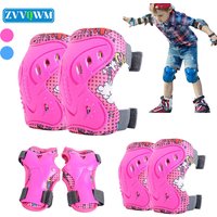 AliExpress 6Pcs Knee & Elbow Pads with Wrist Guard for Ages 3-12 Kids Sport Protective Gear - Skating,Cycling,Biking,Roller Skates,Scooters