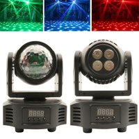 Double Side LED Moving Head Light 4X5W LED Wash Light With 12W Magic Ball DMX512 Dj Stage Light Mini LED Lighting For Disco Bar
