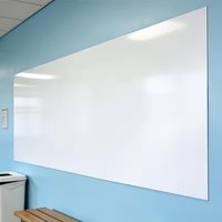 Self-Adhesive Whiteboard Wall Sticker – Silent Writing for Office, Library, Home, Removable & Quiet