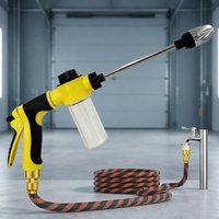 Garden Hose Foam Sprayer Gun High Pressure Car Wash Nozzle With Soap Bottle For Auto Detailing Patio Cleaning