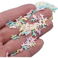 10/50g Colorful Unicorn Clay Slices Soft Pottery Mixed Polymer Sprinkles for DIY Crafts Filling Decoration Accessories