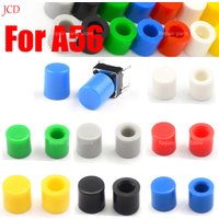 20pcs 7 color A56 Tactile Push Button Switch Cap Tact Micro Switch Button Cap Fit 6*6mm Switch 6*6*5mm