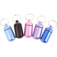 Aluminum Alloy Earplug Box Waterproof Sealed Portable Metal Medicine Cartridge Keychain Packaging Aluminum Bottle Storage