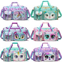 Kids Duffle Bag Girls Travel Bag for Kids Overnight Bag for Girls Dance Bag for Girls Weekender Bag Gym Bag with Shoe Compartmen