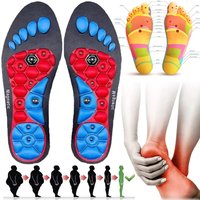 Magnetic Massage Insoles For Foot Acupressure Therapy Reflexology Relax Health Massager Arch Support Shoes Soles for Weight Loss