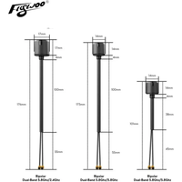 Antena Flywoo Bipolar Dual Band 5.8Ghz/2.4Ghz V2 Kompatybilna z O3/O4 PRO do Dronów FPV, Części do Samodzielnego Montażu